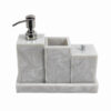 Svela Resin Bathroom Set (Grey) - Four Piece Set