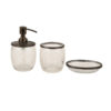 Viara Diamond Bathroom Set - Black