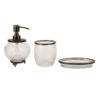 Vyra Crystal Bathroom Set - Black Vyra Crystal Bathroom Set - Black