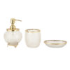 Vyra Crystal Bathroom Set - Gold