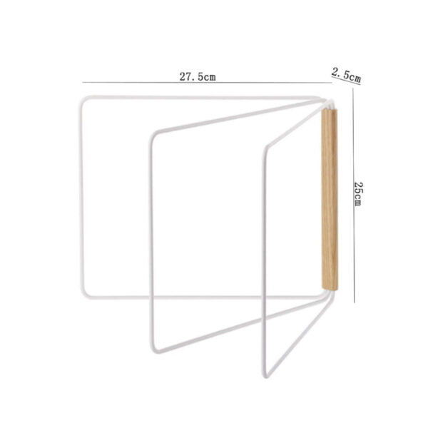 Wipe Mate Black Foldable Napkin Holder - Modern Carbon Steel Design