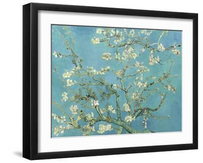 Almond Blossoms, 1890 - Black Framed Art Print Wall Art, 16x12