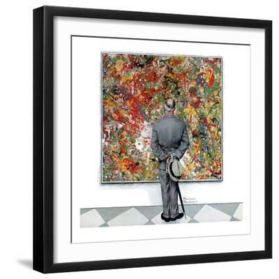 "Art Connoisseur", January 13,1962 - Black Framed Art Print Wall Art, 16x16