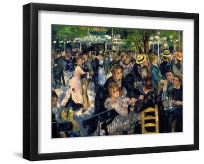 Ball at the Moulin de la Galette, Montmartre - Black Framed Art Print Wall Art, 16x12