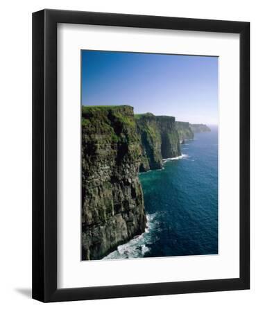 Cliffs of Moher, County Clare, Ireland - Black Framed Art Print Wall Art, 9x12