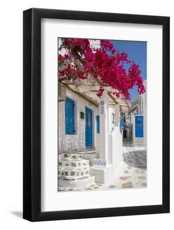 Europe, Greece, Cyklades, Mykonos, Part of the Cyclades Island Group in the Aegean Sea - Black Framed Art Print Wall Art, 8x12