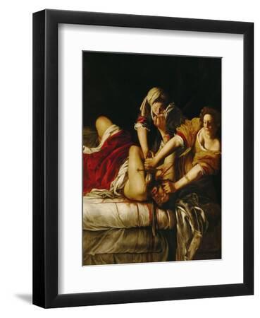 Judith and Holofernes, Around 1620 - Black Framed Art Print Wall Art, 9x12