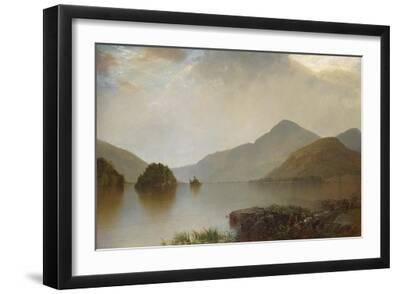 Lake George, 1869 - Black Framed Art Print Wall Art, 18x12
