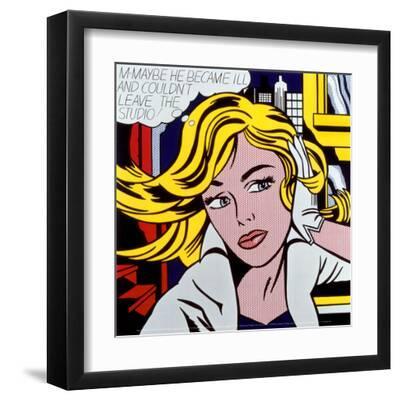M-Maybe, c.1965 - Black Framed Art Print Wall Art, 12x12