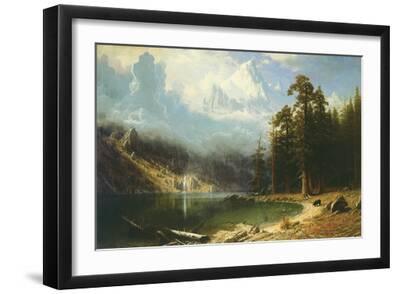 Mount Corcoran - Black Framed Art Print Wall Art, 18x12