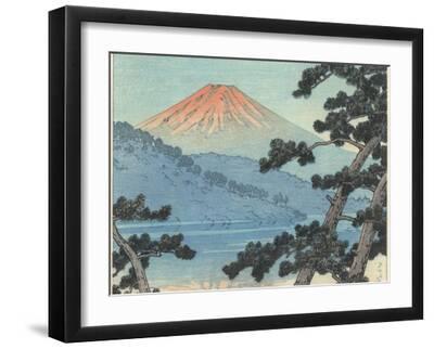 Mount Fuji - Black Framed Art Print Wall Art, 16x12