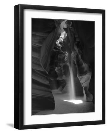 Slot Canyon, Upper Antelope Canyon, Page, Arizona, USA - Black Framed Art Print Wall Art, 12x16