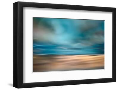 The Beach - Black Framed Art Print Wall Art, 12x8
