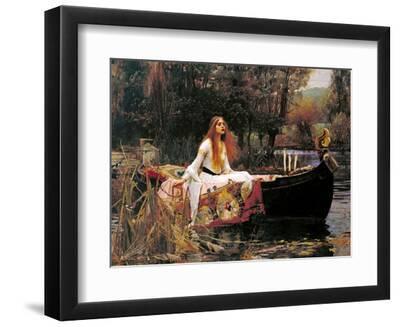 The Lady of Shalott, 1888 - Black Framed Art Print Wall Art, 12x9