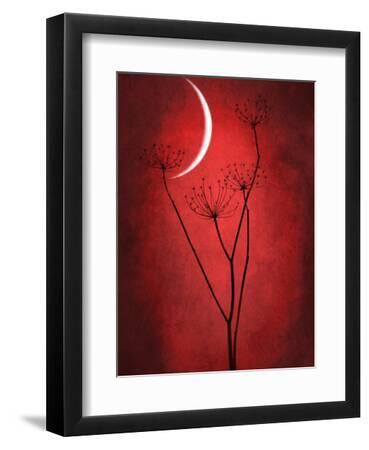 Under the Moon 2 - Black Framed Art Print Wall Art, 9x12