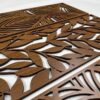 Botanical Wood Wall Art Set of 3, Leaves Wood Wall Decor for Bedroom, Floral Wooden Wall Art for Living Room, Wood Wall Panel, Gift for the Home Decor