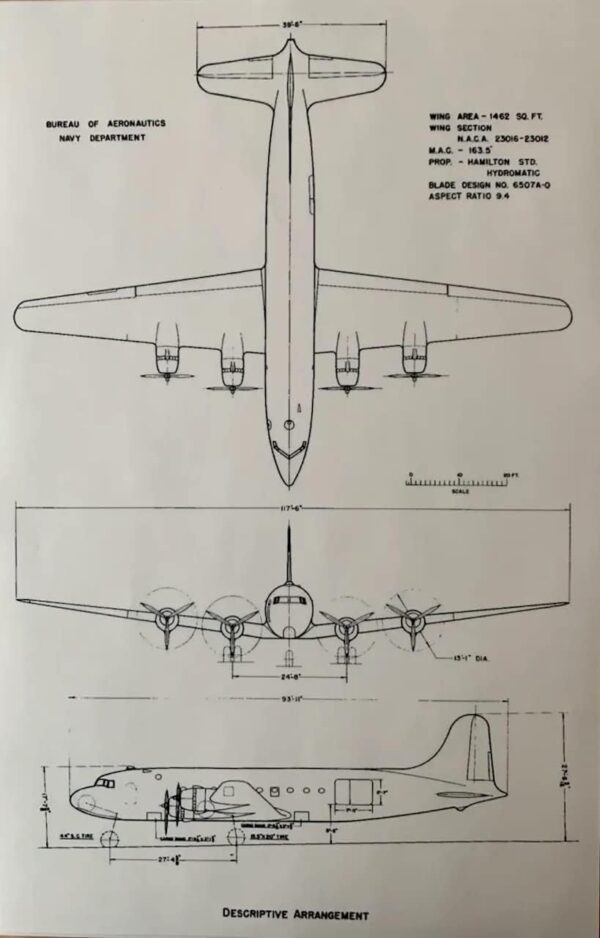 Douglas DC-4/ C-54 Drawings