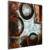 Empire Art Direct "Revolutions 2" Mixed Media Hand Painted Iron Wall Sculpture by Primo