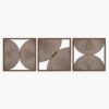 Ent Wood Art Mid Century Modern Wall Art Boho, Set of 3 Wooden Mid Century Wall Art, Wood Home Gift
