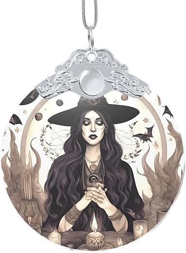 Magic Witch Witchcraft Bohemian Drawing Print Glass Round Pendant,Indoor Use Pendant Holiday Decoration,Anniversary Present Birthday Gift Magic Witch Witchcraft Bohemian Drawing Print Glass Round Pendant,Indoor Use Pendant Holiday Decoration,Anniversary Present Birthday Gift