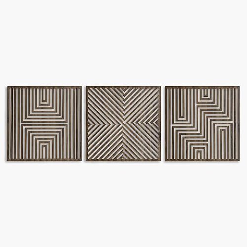 Modern Wood Wall Art Geometric, Large Wood Wall Art for Contemporary Interiors, Set of 3 Abstract Wooden Wall Art, Wood Wall Panel Home Gift Modern Wood Wall Art Geometric, Large Wood Wall Art for Contemporary Interiors, Set of 3 Abstract Wooden Wall Art, Wood Wall Panel Home Gift