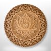 Multilayer Wooden Mandala Wall Art | Handcrafted 8-Layered Bohemian Hanging Decoration for Home, Bedroom, Living Room, Meditation & Spiritual...