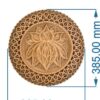 Multilayer Wooden Mandala Wall Art | Handcrafted 8-Layered Bohemian Hanging Decoration for Home, Bedroom, Living Room, Meditation & Spiritual...