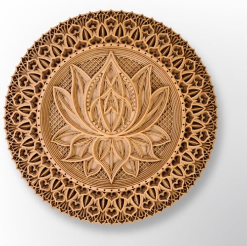 Multilayer Wooden Mandala Wall Art | Handcrafted 8-Layered Bohemian Hanging Decoration for Home, Bedroom, Living Room, Meditation & Spiritual... Multilayer Wooden Mandala Wall Art | Handcrafted 8-Layered Bohemian Hanging Decoration for Home, Bedroom, Living Room, Meditation & Spiritual...