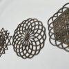 Sacred Geometry Wall Art Wood, Set of 3 Spiritual Wood Wall Art, Large Wooden Zen Wall Art, Geometric Mandala Wood Wall Panels, Spritual Gift