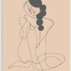 Stupell Industries Abstract Woman Sitting Scribble Drawing Smiling Outline, Design by Kendra Shedenhelm