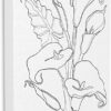 Stupell Industries Calla Lily Floral Stem Modern Minimal Line Drawing Stupell Industries Calla Lily Floral Stem Modern Minimal Line Drawing