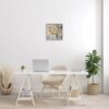Stupell Industries 'Chaotic Flowers Line Drawing', Framed Giclee Art, Gray, 17 x 17 Inches, Easy to Hang and Sturdy, Made in USA, by Jill Martin