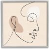 Stupell Industries Minimal Face Line Drawing Abstract Brown Tan Shapes Stupell Industries Minimal Face Line Drawing Abstract Brown Tan Shapes