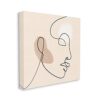 Stupell Industries Minimal Face Line Drawing Abstract Brown Tan Shapes Stupell Industries Minimal Face Line Drawing Abstract Brown Tan Shapes