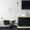 Stupell Industries Soak Your Troubles Away Ink Drawing Bathroom, Design by Milli Villa Wall Art, 16 x 20, Canvas