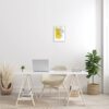 Stupell Industries Tree Blossom Branch Line Drawing Yellow Brush Pattern