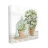 Stupell Industries White Flower Arrangements Traditional Tabletop Floral Drawing, Designed by Cindy Jacobs Black Framed Wall Art, 20 x 16