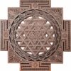 YIVFOX Sri Yantra Wall Art Wooden Sacred Geometry Decor, Handcrafted Sri Chakra Wall Hanging for Meditation Room, Yoga Studio, Spiritual Home...