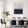 ZHENGYIN Neutral Charcoal Gray Color Block Wall Art, Mid Century Abstract Hand Painted Oil Painting on Canvas, Minimalist Textured Artwork for...